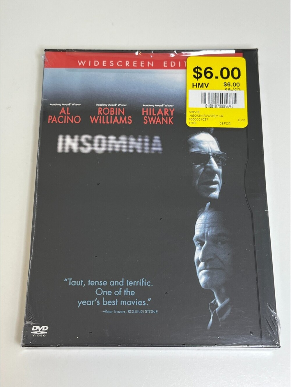Insomnia Widescreen DVD Al Pacino Robin Williams Hilary Swank Sealed Christopher
